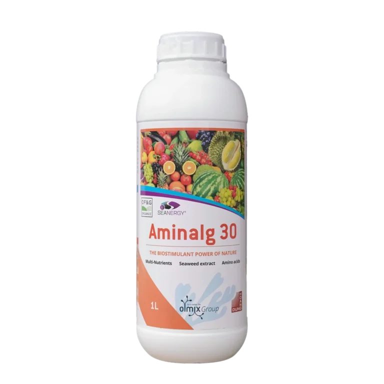 AMINALG 30 phân bón hữu cơ dạng lỏng Micromix – mặt trước bao bì