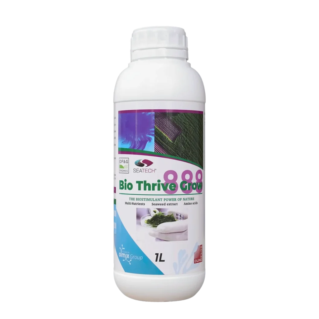 BIO THRIVE GROW 8-8-8 phân bón NPK dạng lỏng có amino acid Micromix – mặt trước bao bì