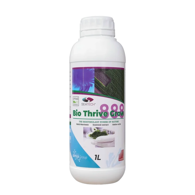 BIO THRIVE GROW 8-8-8 phân bón NPK dạng lỏng có amino acid Micromix – mặt trước bao bì
