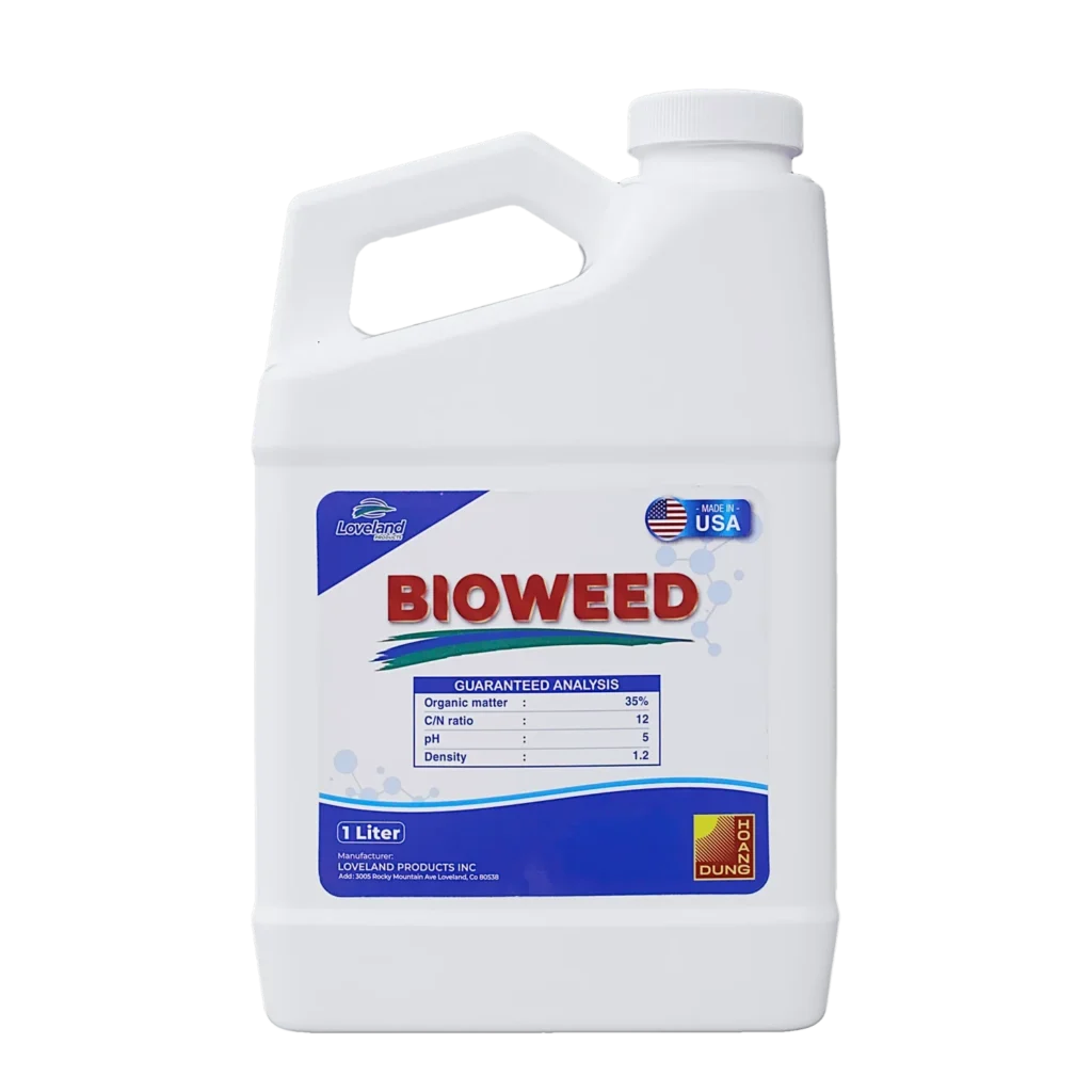 BIO WEED phân bón hữu cơ dạng lỏng Loveland Products – mặt trước bao bì