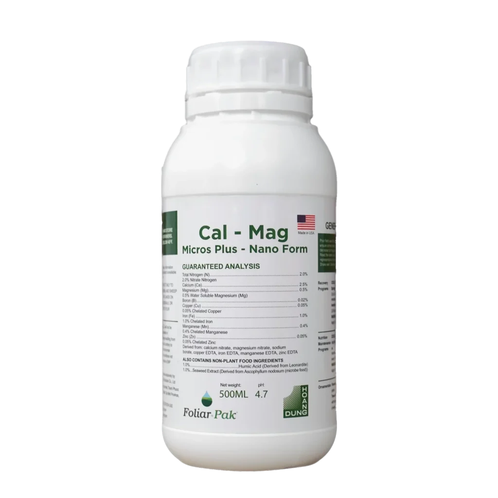 MICRO PLUS CAL-MG phân bón đạm trung vi lượng dạng lỏng EnP – mặt trước bao bì