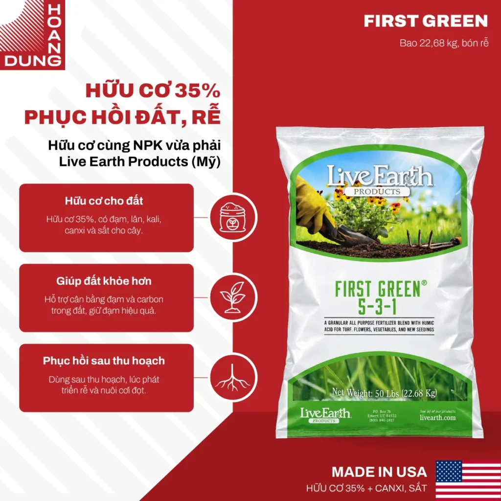 FIRST GREEN Live Earth Products – công dụng nổi bật của sản phẩm