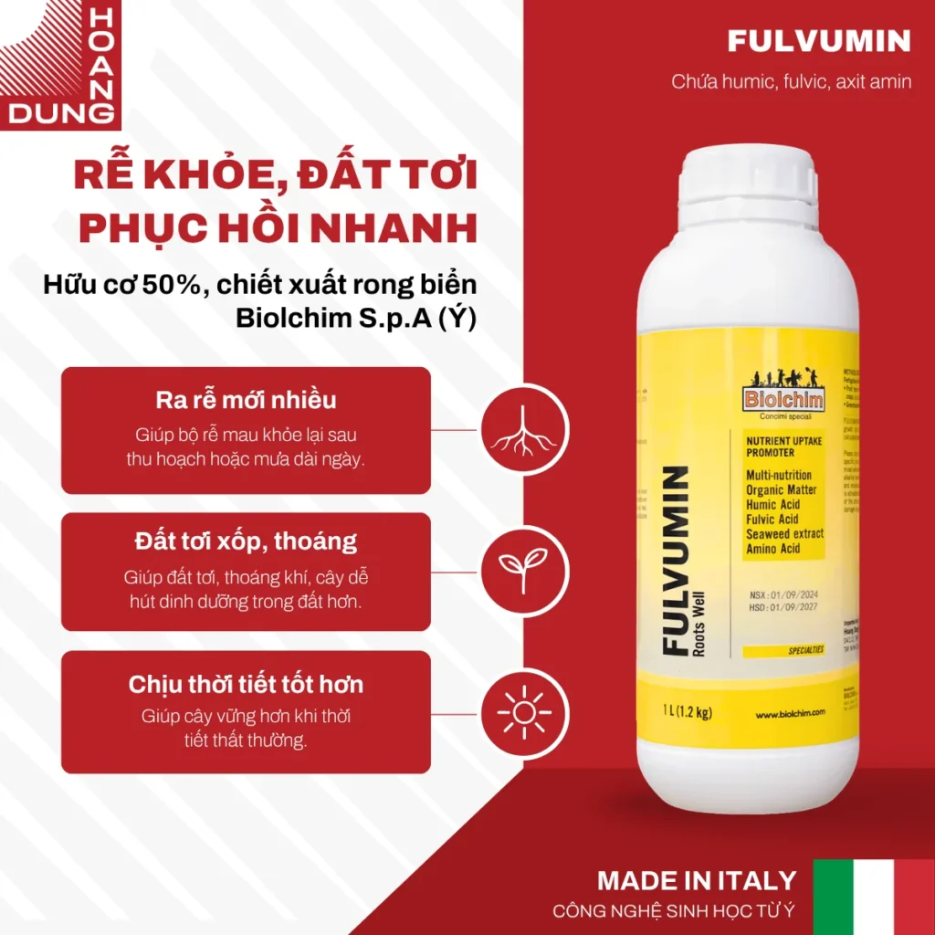 FULVUMIN Biolchim – công dụng nổi bật của sản phẩm