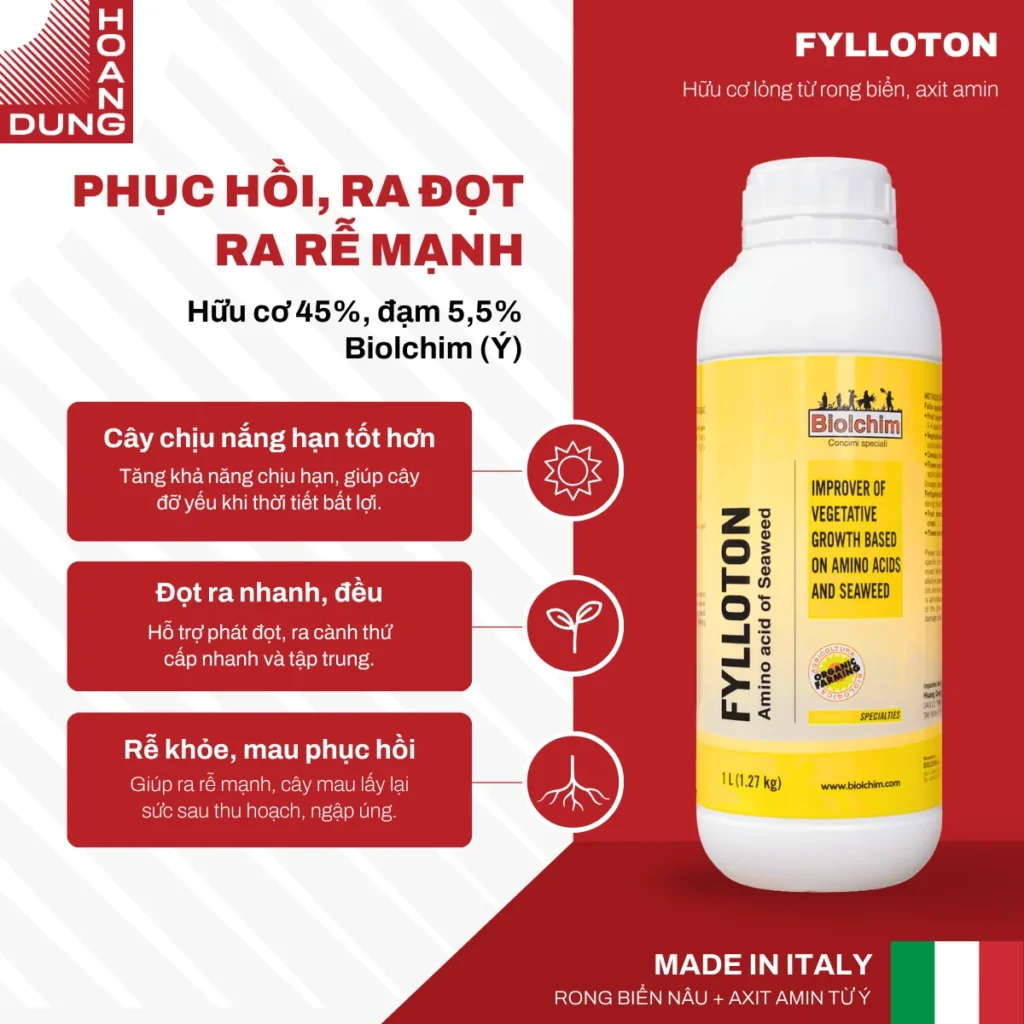 FYLLOTON Biolchim – công dụng nổi bật của sản phẩm