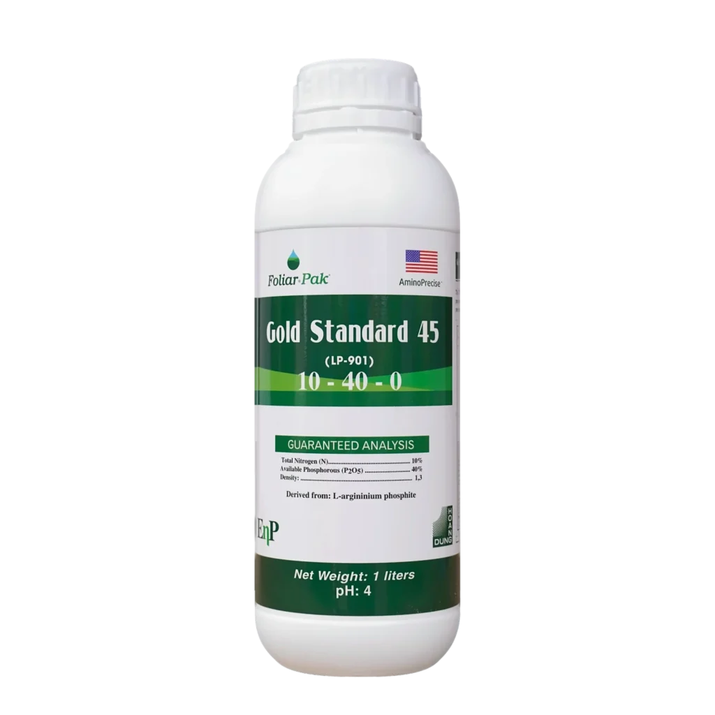 GOLD STANDARD 45 (LP-901) phân bón hỗn hợp NP dạng lỏng EnP – mặt trước bao bì