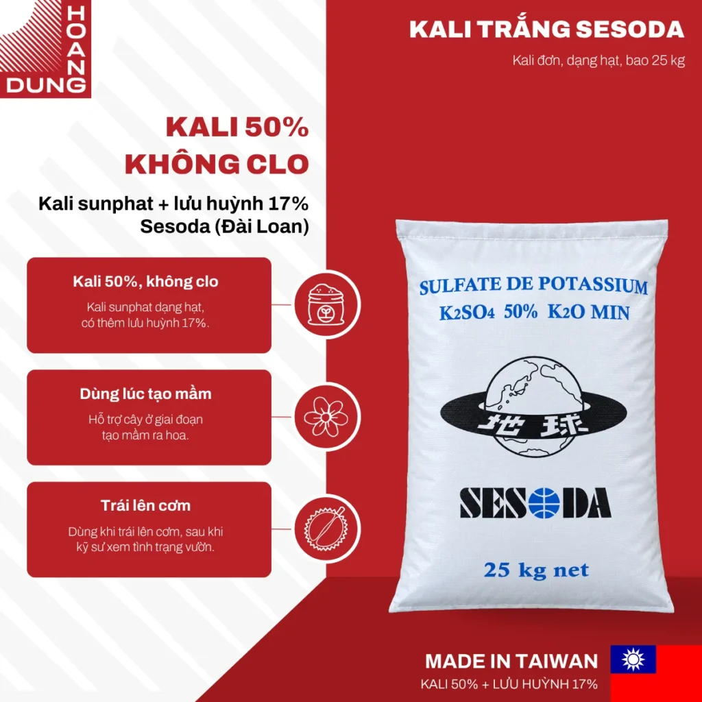 KALI TRẮNG Sesoda – công dụng nổi bật của sản phẩm