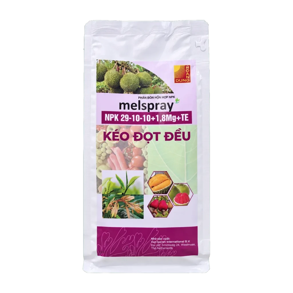 MELSPRAY NPK 29-10-10 phân bón NPK dạng bột tan Van Iperen – mặt trước bao bì