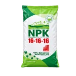 NPK 16-16-16 Hạt hồng phân bón hỗn hợp NPK dạng hạt Taian Risso Chemical – mặt trước bao bì