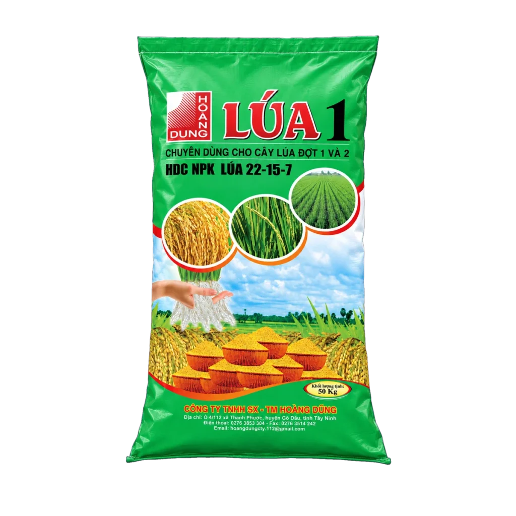NPK 22-15-7 Hạt xanh phân bón hỗn hợp NPK dạng hạt Qingdao Greenery Chemical – mặt trước bao bì