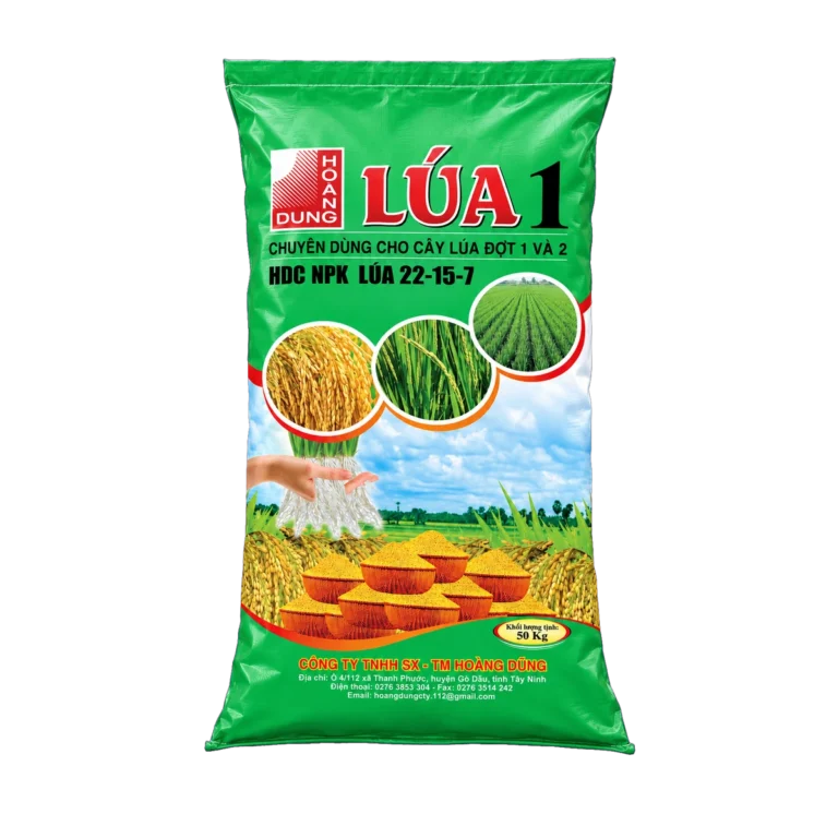 NPK 22-15-7 Hạt xanh phân bón hỗn hợp NPK dạng hạt Qingdao Greenery Chemical – mặt trước bao bì