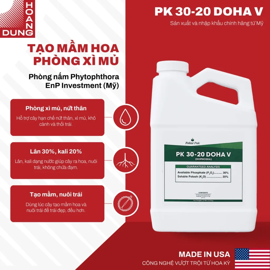 PK 30-20 (EnP – Mỹ) EnP – công dụng nổi bật của sản phẩm