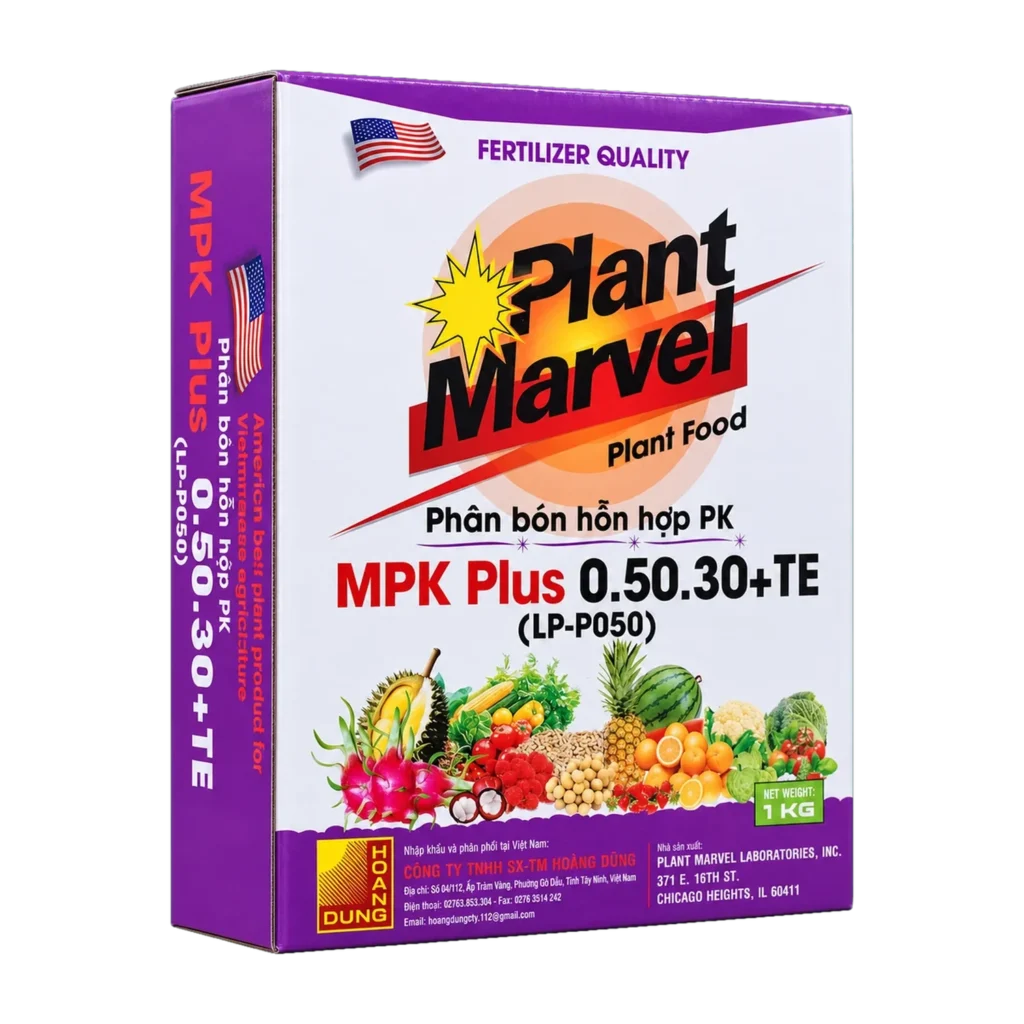 PLANT MARVEL MPK PLUS 0-50-30 phân bón PK dạng bột tan không đạm Plant Marvel – mặt trước bao bì