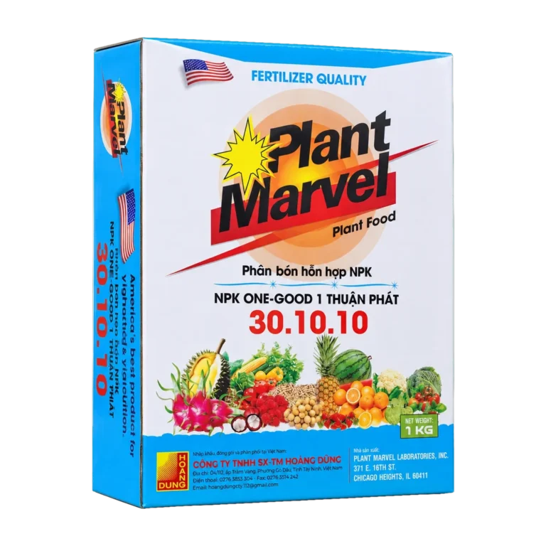 PLANT MARVEL NPK 30-10-10 phân bón NPK dạng bột tan Plant Marvel – mặt trước bao bì