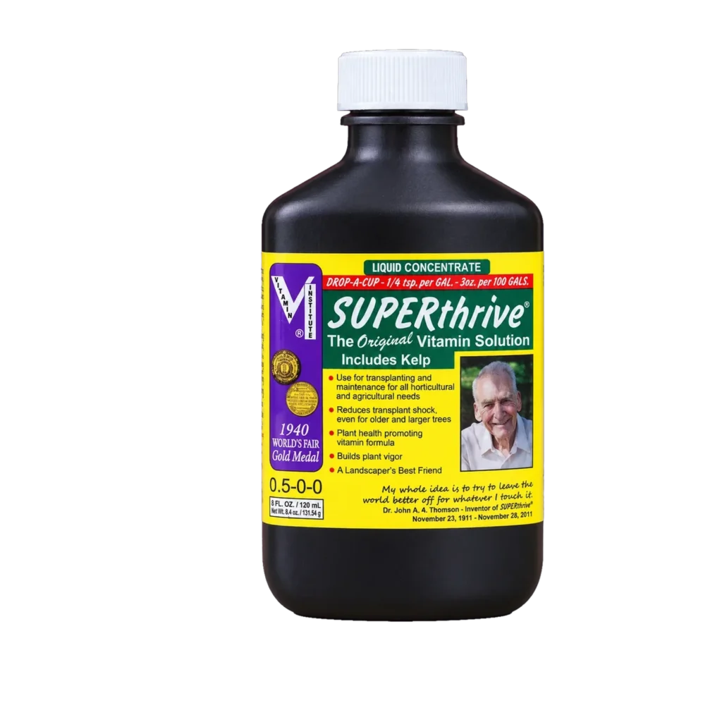 SUPERTHRIVE ST dung dịch vitamin từ tảo bẹ Green Garden Products – mặt trước bao bì