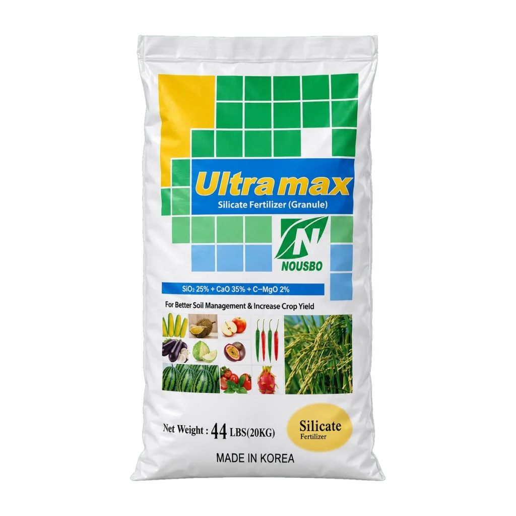 ULTRAMAX SILICATE phân bón trung lượng silic – canxi Hyeop Hwa – mặt trước bao bì